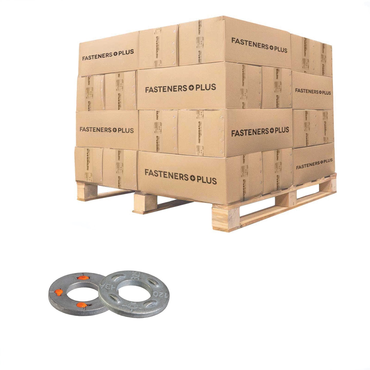 Conquest 1/2" DTI DuraSquirt Structural Squirter Washer - Mechanically Galvanized, Qty. 47,250 - Pallet