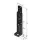 Simpson Strong-Tie DTT1PC Deck Tension Tie for 2x - Black Powder Coat, ZMAX