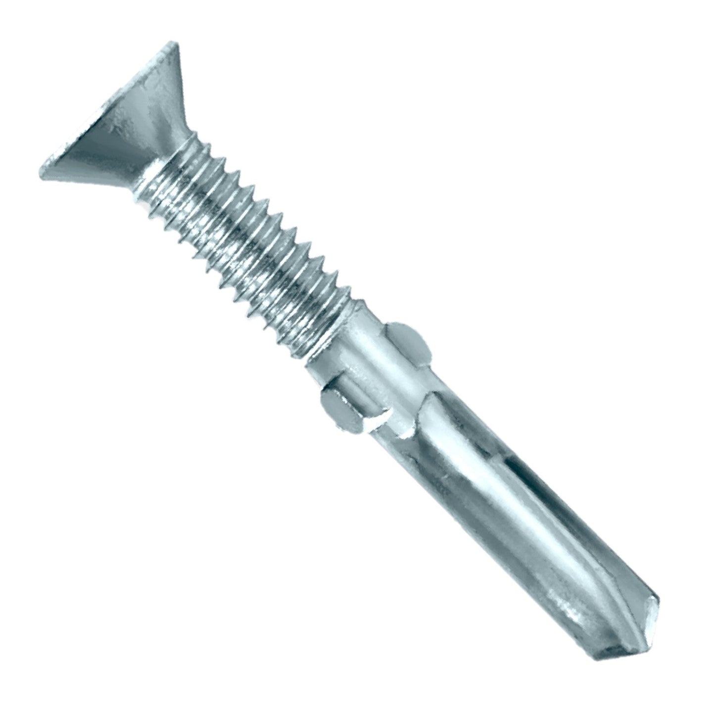 Daggerz self drilling metal screw with wings and phillips flat head