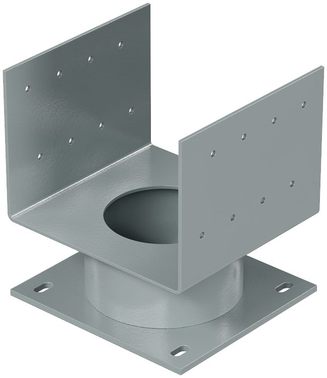 Simpsin Column Base Simpson ECB66 6x6 Elevated Column Base - Gray Paint – Fasteners Plus