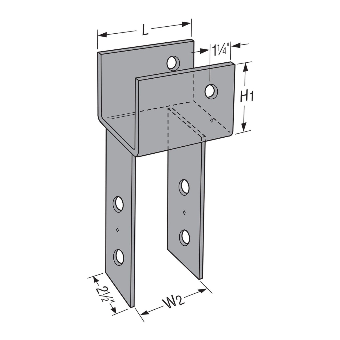 Simpson ECC End Column Cap