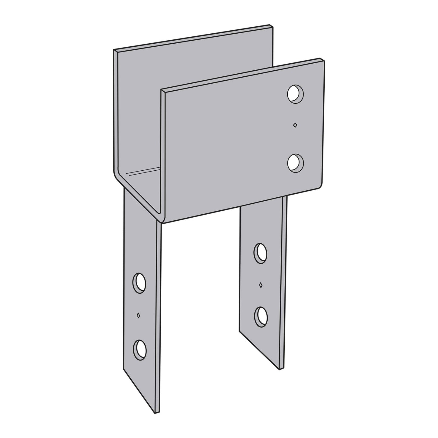 Simpson ECC7 1/8X End Column Cap for 7" Beam
