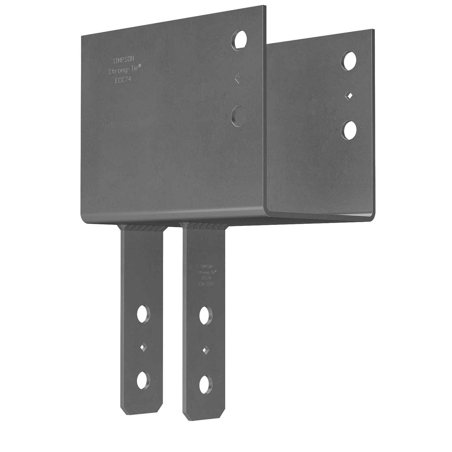 Simpson ECC78PC End Column Cap - Black Powder Coat