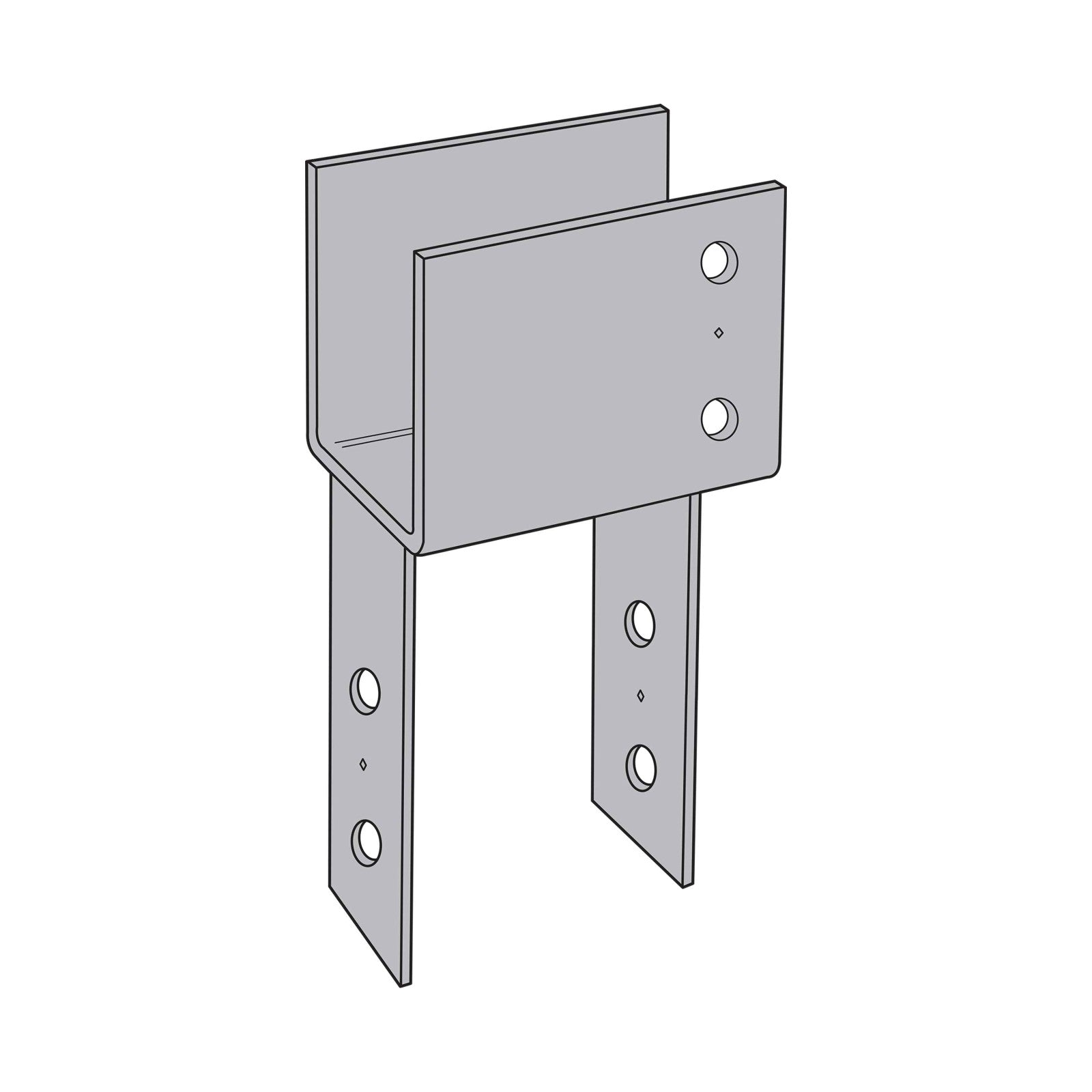 Simpson ECC8X End Column Cap for 8X Beam