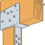 Simpson ECCQ5-4HDG-SDS End Column Cap w/SDS Screws - Hot Dip Galvanized