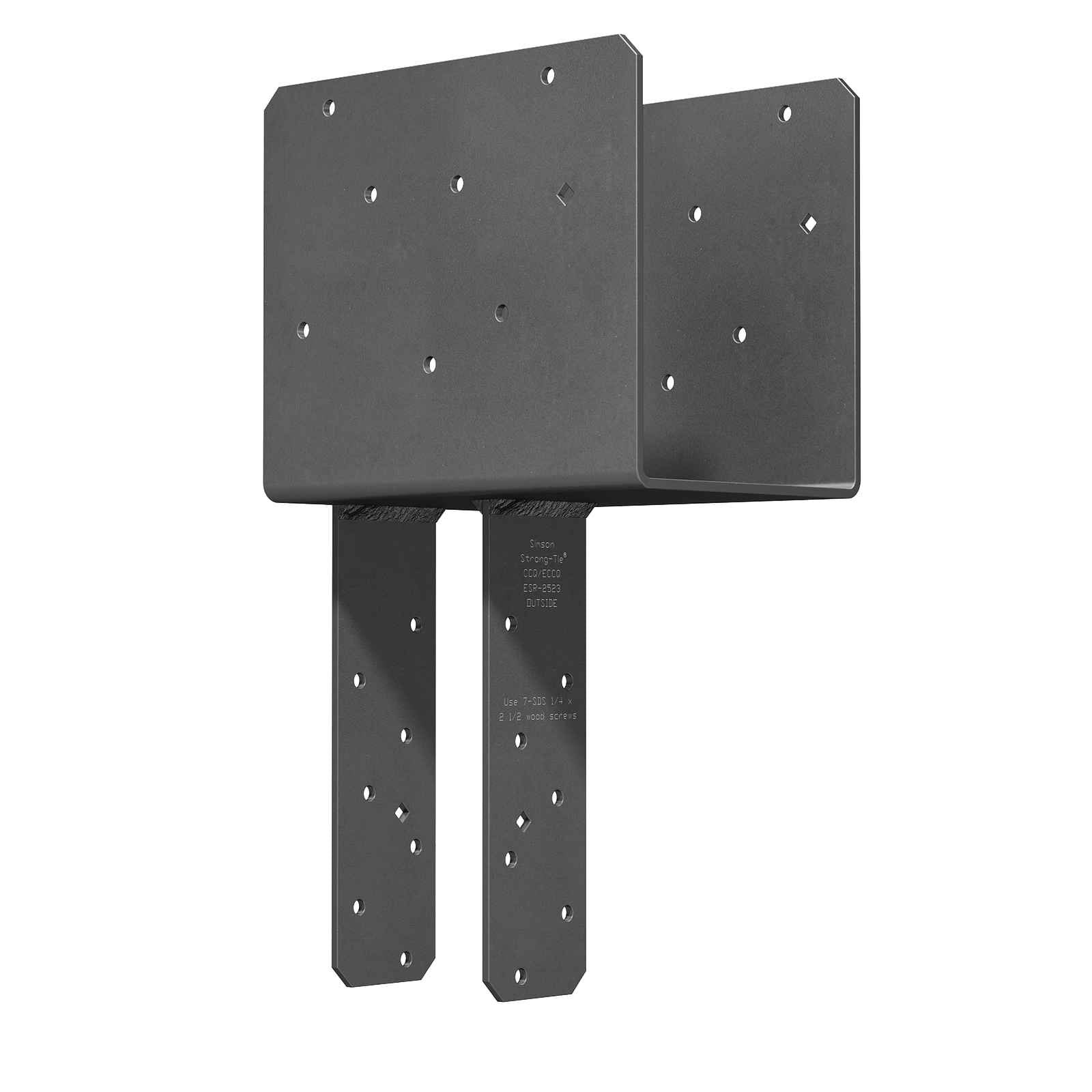 Simpson ECCQ64HDG-SDS End Column Cap w/SDS Screws - Hot Dip Galvanized
