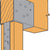 Simpson ECCQ5-8SDS2.5 End Column Cap w/SDS Screws - Gray Paint , Made to Order Non-Returnable