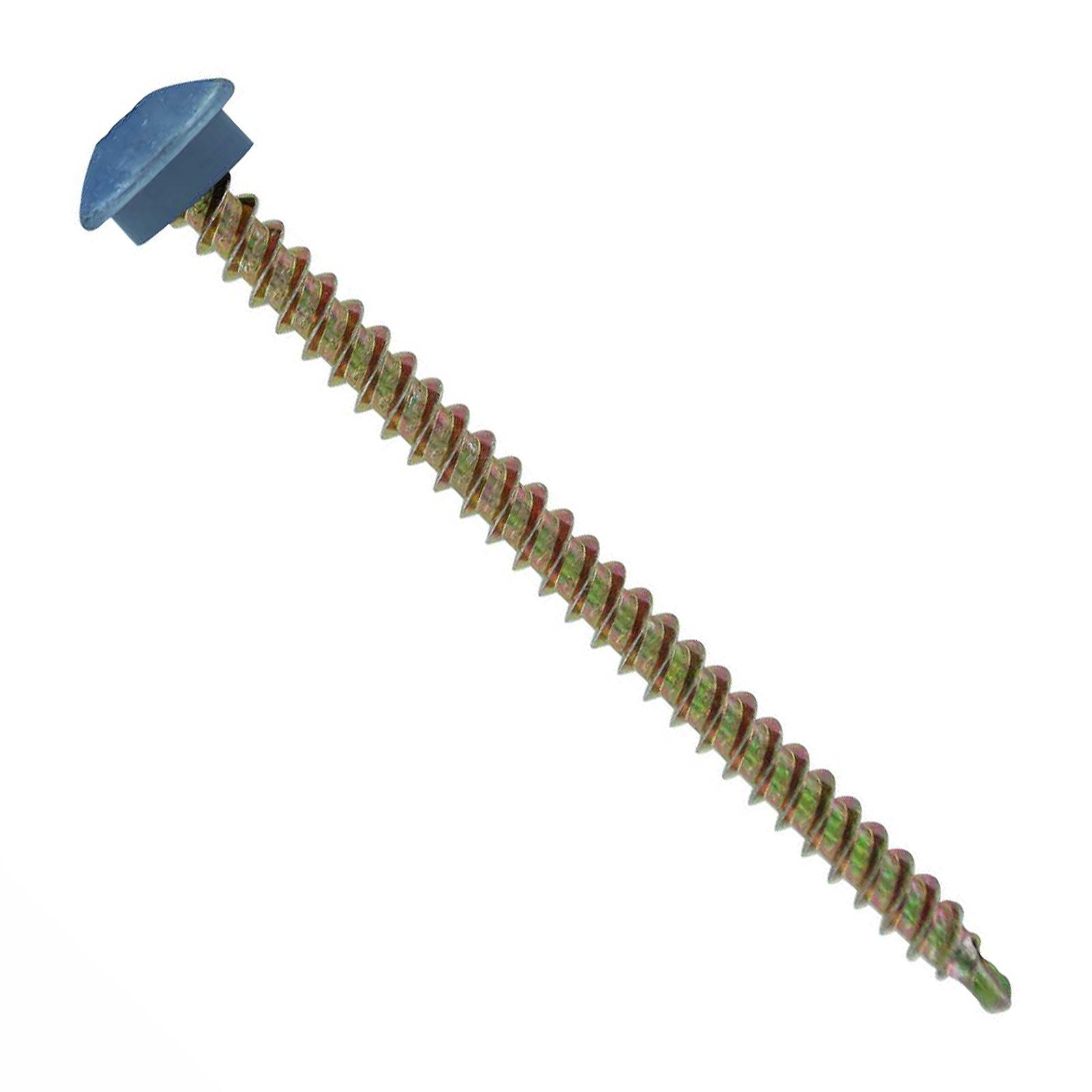 #10 x 3 inch Eclipse Woodbinder Metal Roofing Screw Blue Pkg 250