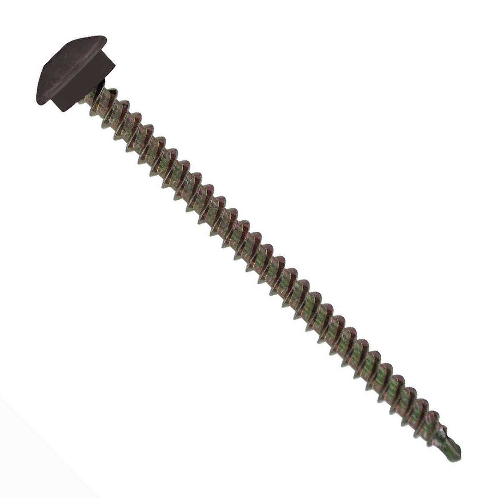 #10 x 3 inch Eclipse Woodbinder Metal Roofing Screw Charcoal Gray Pkg 250