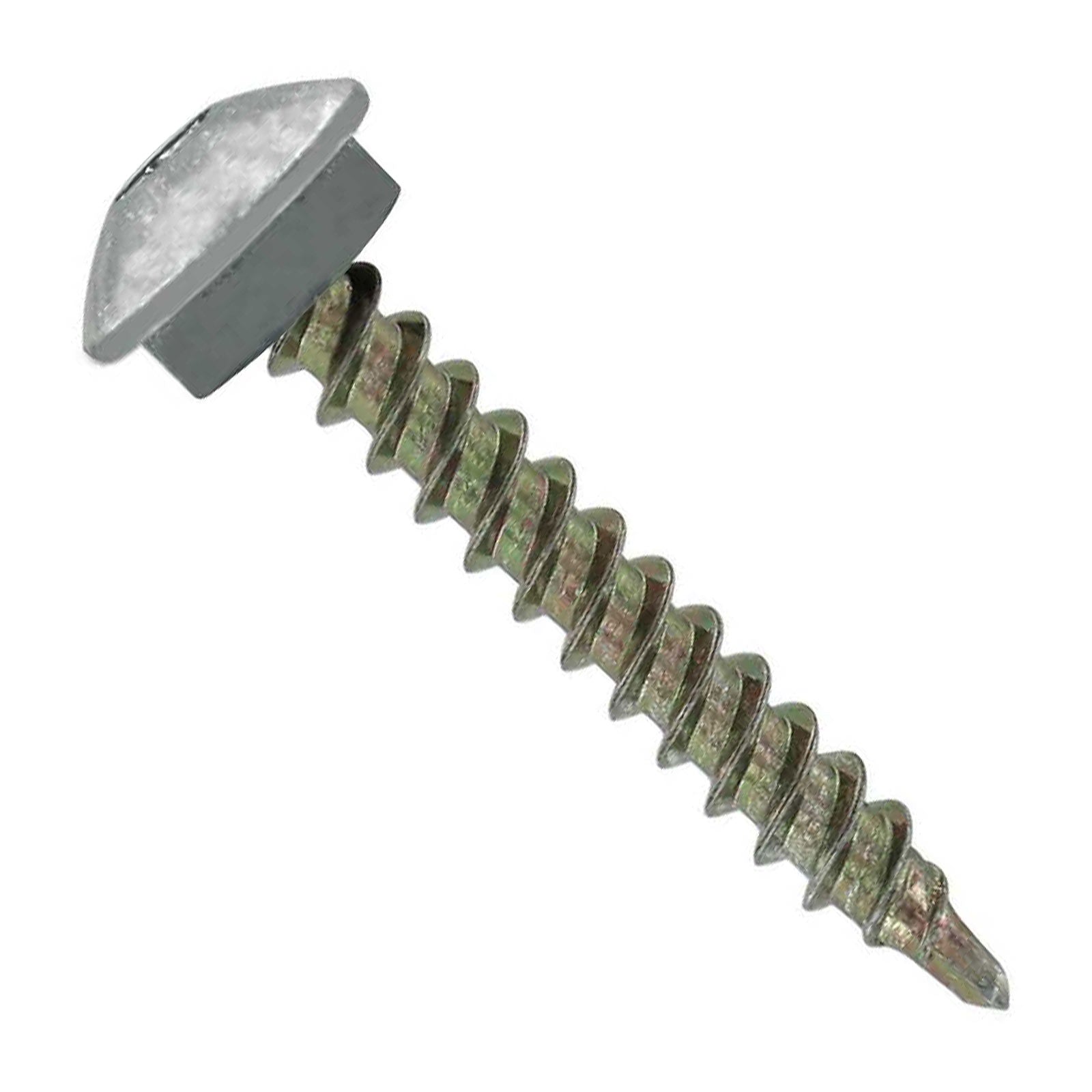 #10 x 112 inch Eclipse Woodbinder Metal Roofing Screw Light Gray Pkg 250