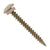 #10 x 2 inch Eclipse Woodbinder Metal Roofing Screw Light Stone Pkg 250