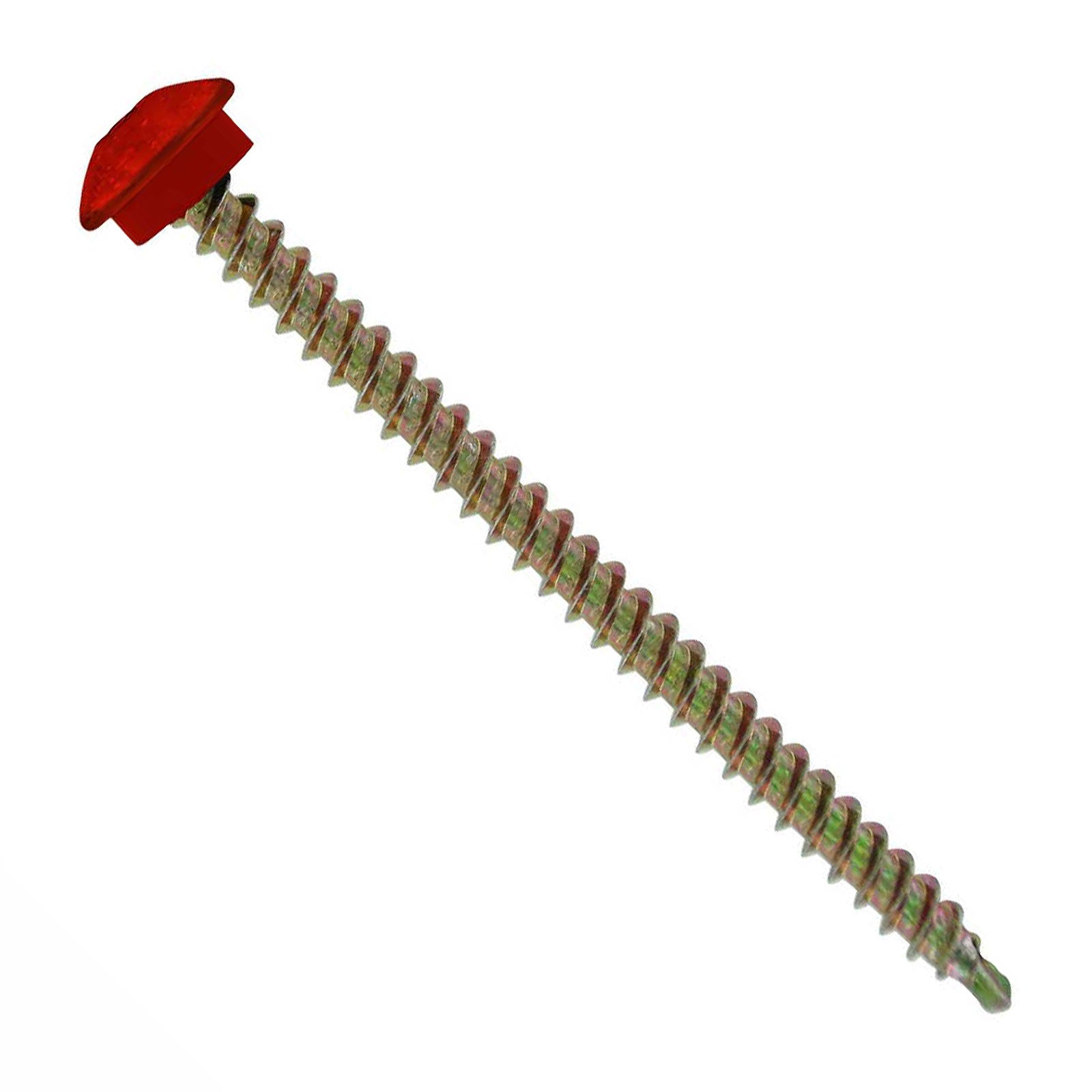 #10 x 3 inch Eclipse Woodbinder Metal Roofing Screw Rustic Red Pkg 250