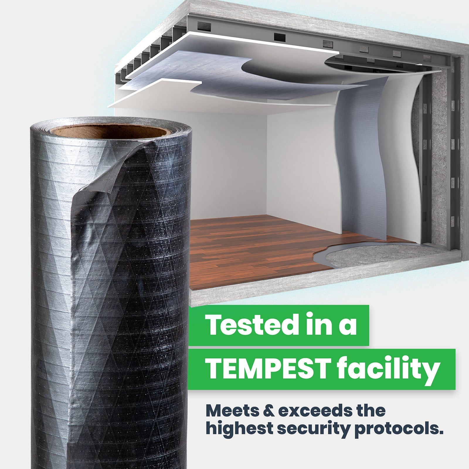 Fi-Foil RF Shield SCIF Barrier - Solid, 4' x 125' (500 sq ft