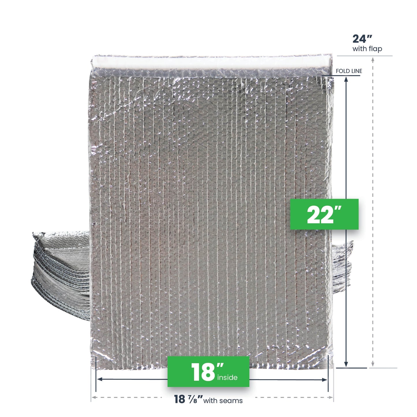 18" x 22" Ecofoil Thermal Bubble Mailers - Pkg 50