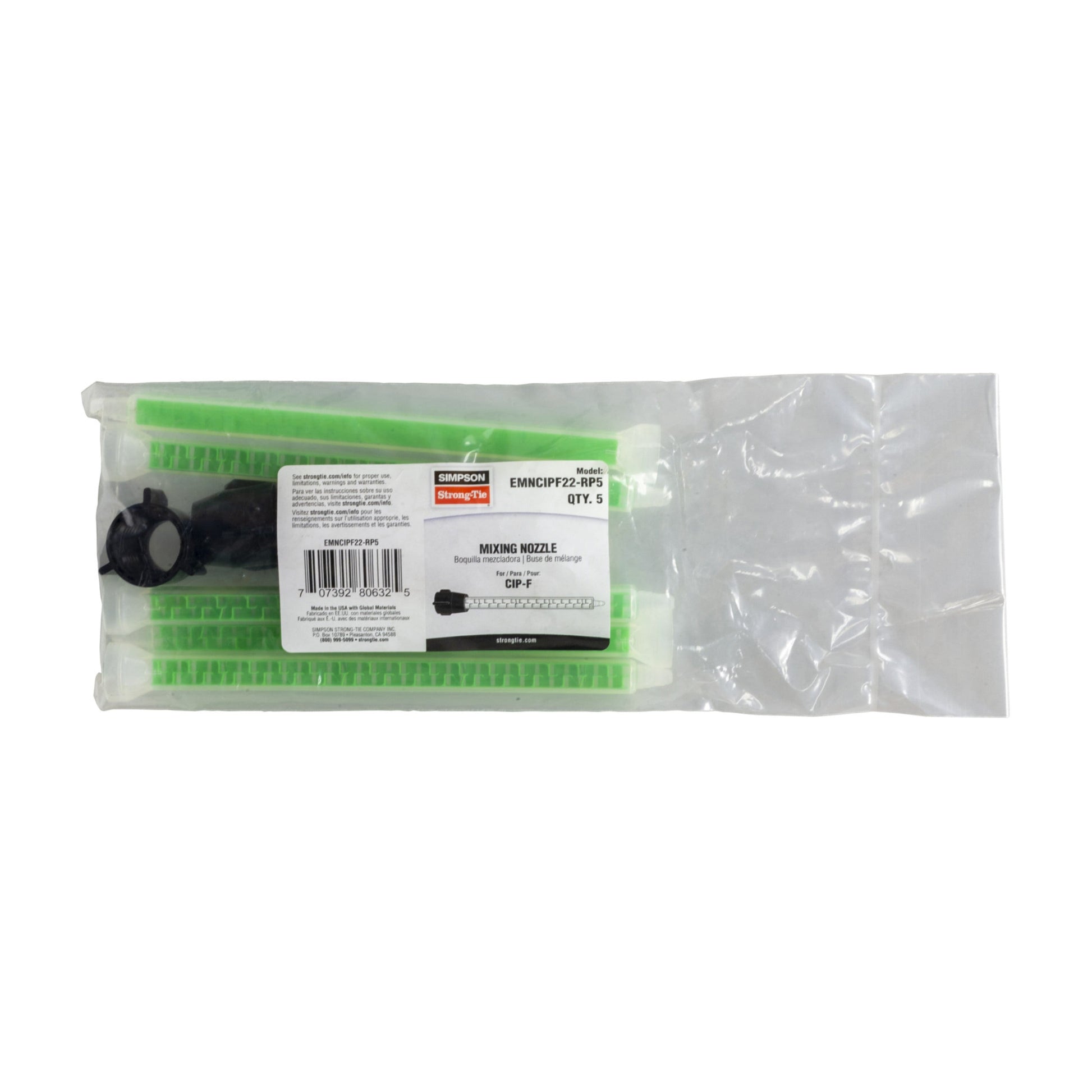 Simpson EMNCIPF22-RP5 Mixing Nozzles & Nuts, Pkg 5