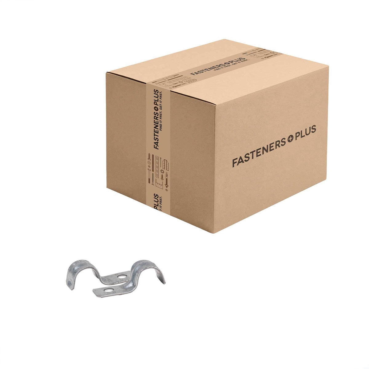 Conquest 3/8" EMT One-Hole Strut Clamp - Pre-Galvanized | Qty. 1,400 (Carton)