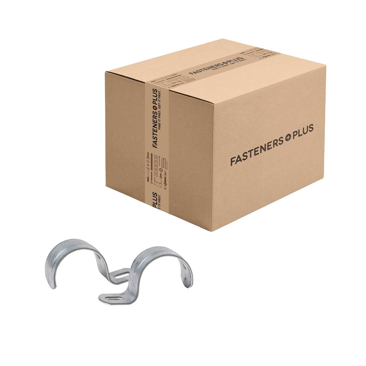 Conquest 1-1/4" EMT One-Hole Strut Clamp - Pre-Galvanized | Qty. 500 (Carton)