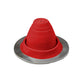 #1 Roofjack Retrofit Round Silicone Pipe Flashing Boot for Metal Roof, Red