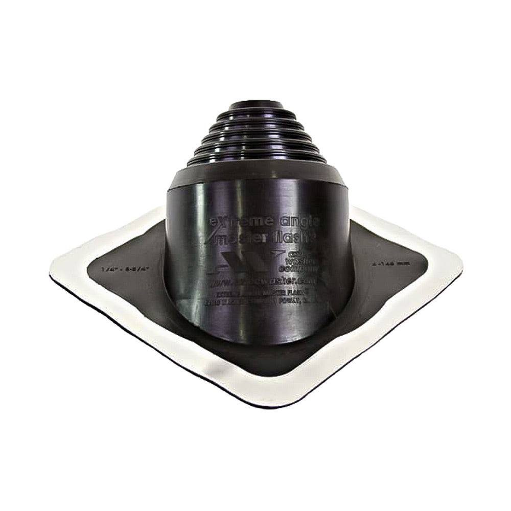 #2 Roofjack Extreme Angle EPDM Pipe Flashing Boot for Metal Roof, Black