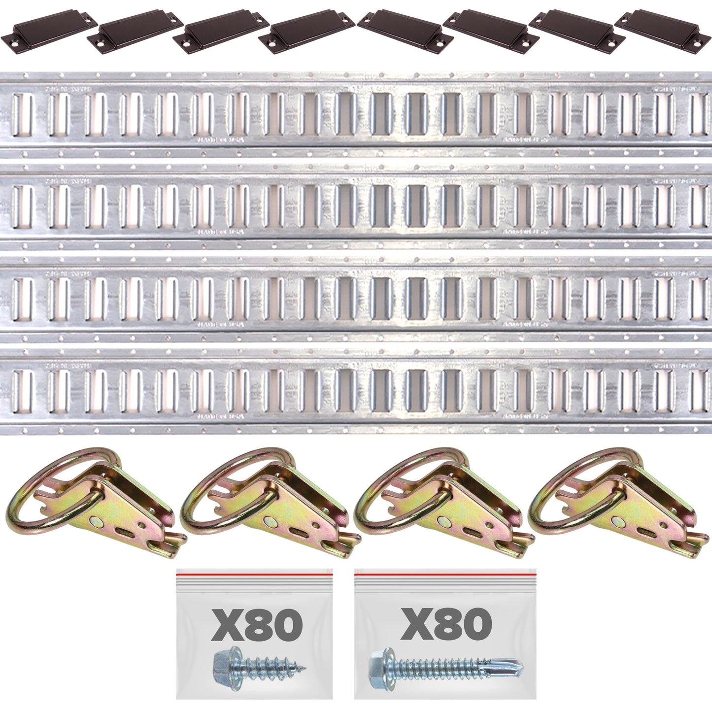 E Track Essentials Tie Down Rail Kit