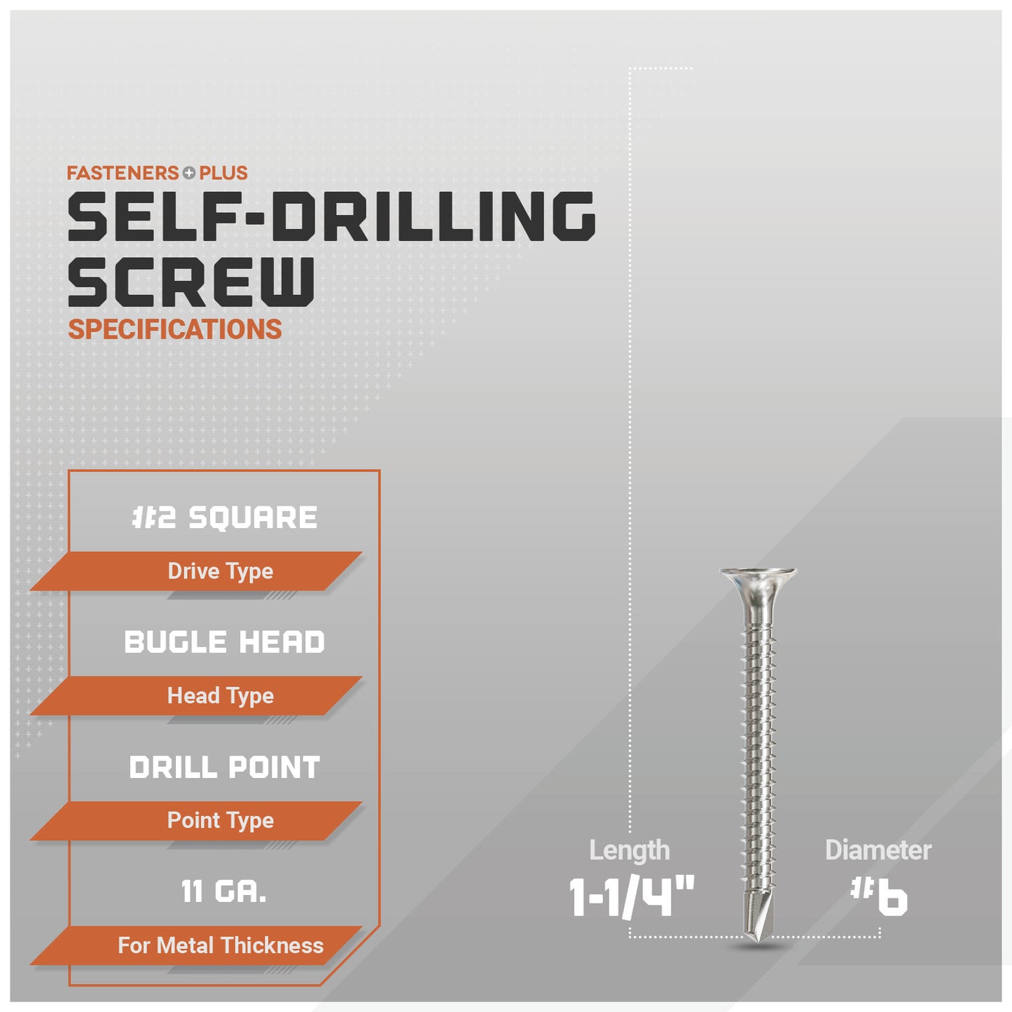 self-drilling screw specification