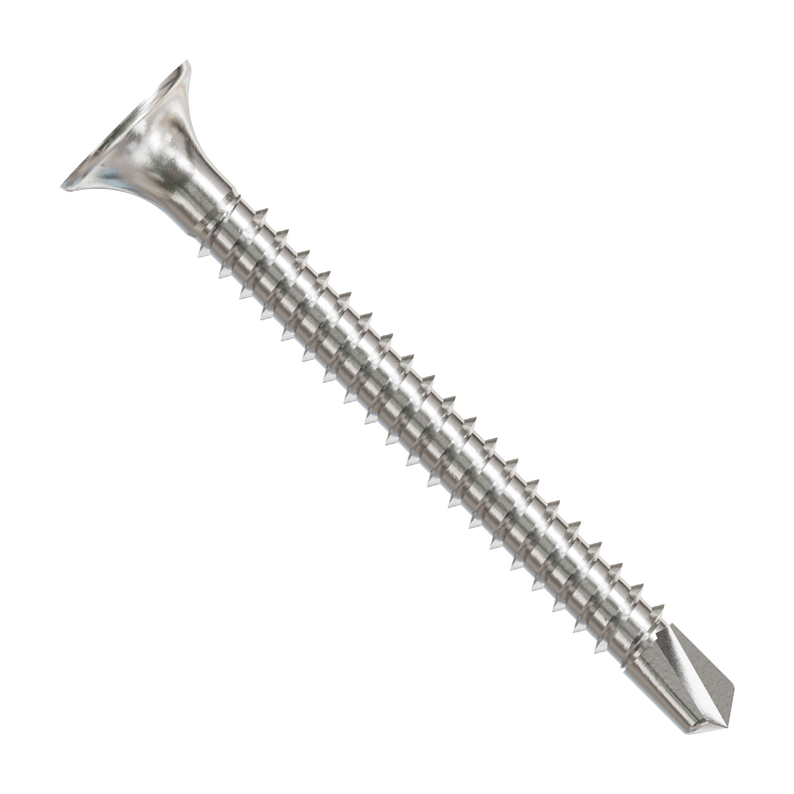 Simpson Strong-Tie #6 x 1-1/4" Self-Driving Wood-To-Steel Screw, Square Bugle-Head - 410 Stainless