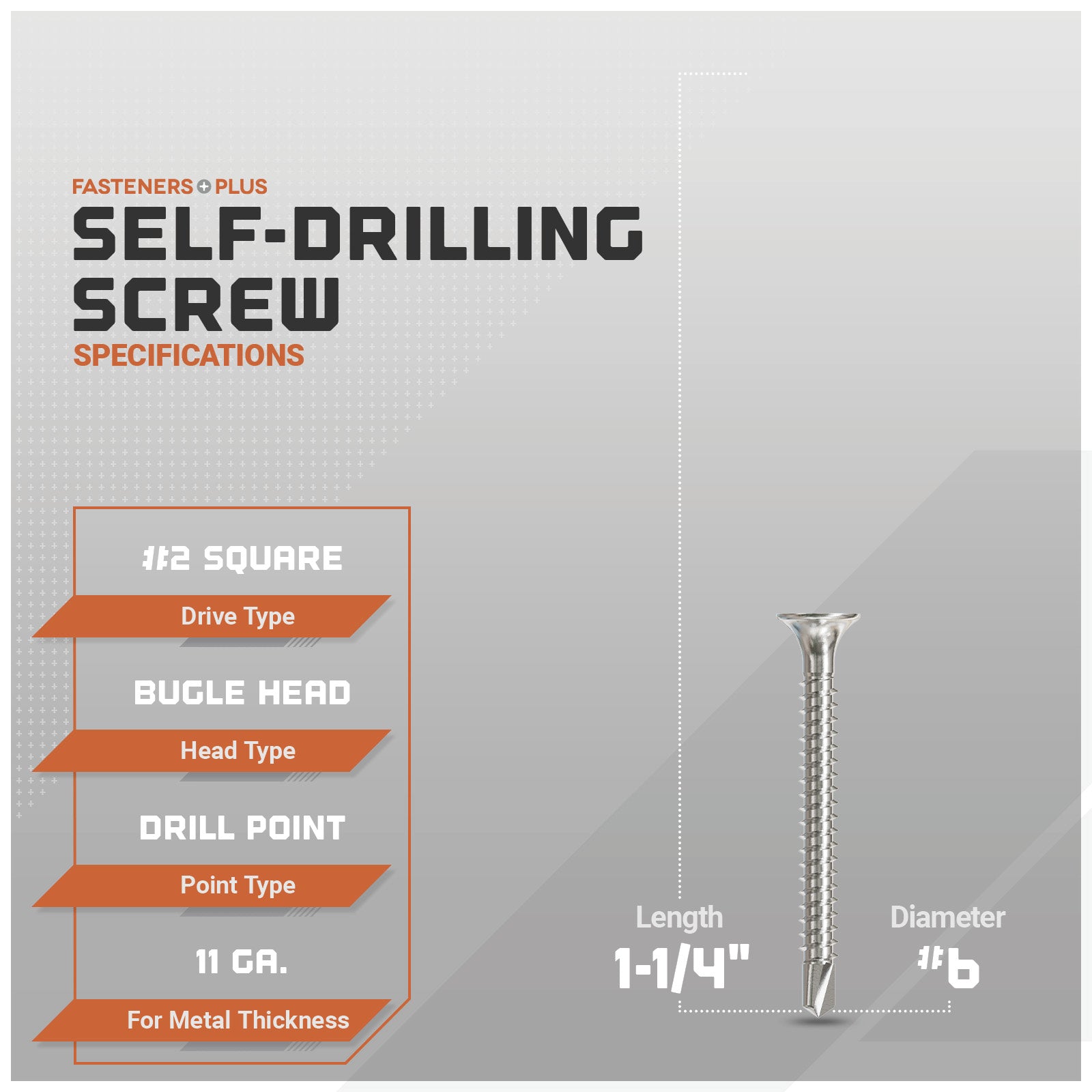 self-drilling screw specifications
