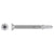 Metal screw on a white background