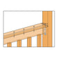 Simpson Strong-Tie FBFZ Fence bracket installation diagram