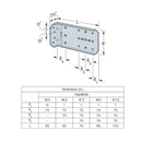 Simpson FCB43.5-R25 Bypass Framing Fixed-Clip Connector, Pkg 25 ...