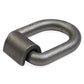 Long 1" Weldable D-Ring with Mounting Clip - 47,000 lbs. BS