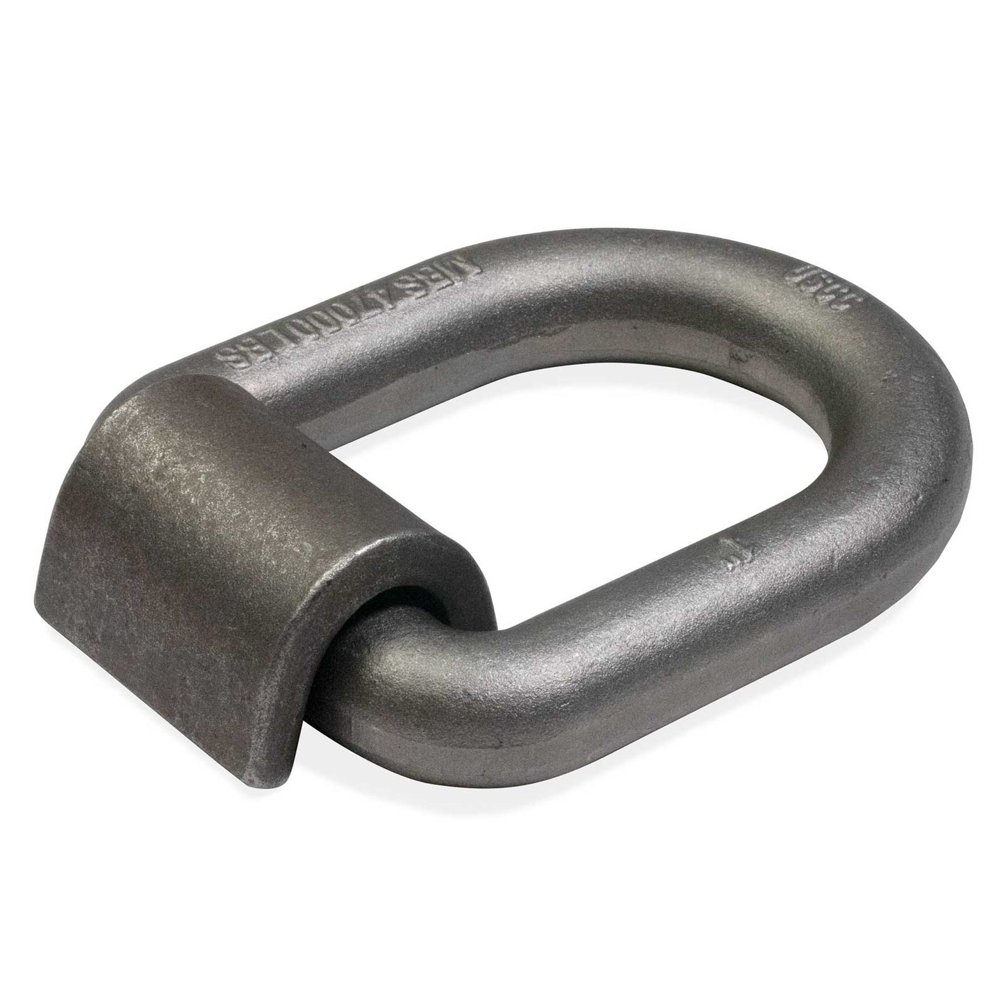 Long 1" Weldable D-Ring with Mounting Clip - 47,000 lbs. BS