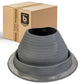 #6 Roofjack Round EPDM Pipe Flashing Boot for Metal Roof, Dark Gray