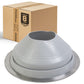 #8 Roofjack Round EPDM Pipe Flashing Boot for Metal Roof, Gray