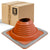 #5 Roofjack Square Silicone Pipe Flashing Boot for Metal Roof, Red