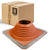 #8 Roofjack Square Silicone Pipe Flashing Boot for Metal Roof, Red