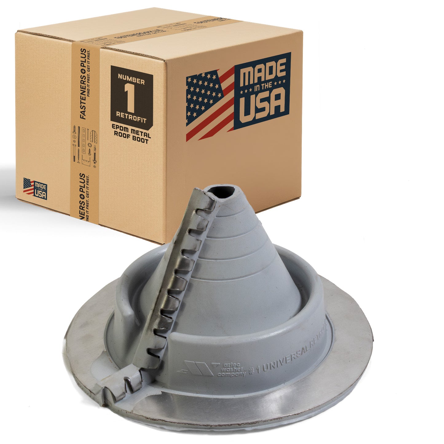 metal roof boot EPDM retrofit number 1 gray