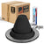 #1 Round EPDM Metal Roof Pipe Boot w/Install Kit - Black