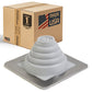 #1 Roofjack Square EPDM Pipe Flashing Boot for Metal Roof, White