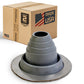 #2 Roofjack Round EPDM Pipe Flashing Boot for Metal Roof, Gray