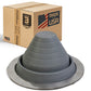 #3 Roofjack Round EPDM Pipe Flashing Boot for Metal Roof, Dark Gray
