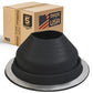 #5 Roofjack Round EPDM Pipe Flashing Boot for Metal Roof, Black