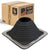 #6 Roofjack Square EPDM Pipe Flashing Boot for Metal Roof, Black