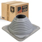 #6 Roofjack Square EPDM Pipe Flashing Boot for Metal Roof, Gray