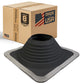  #8 Roofjack Square EPDM Pipe Flashing Boot for Metal Roof, Black