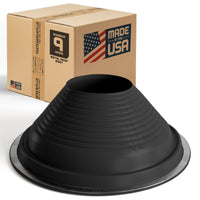 #9 Roofjack Round EPDM Pipe Flashing Boot for Metal Roof, Black