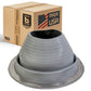 #6 Roofjack Round Silicone Pipe Flashing Boot for Metal Roof, Gray