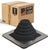 #1 Roofjack Square EPDM Pipe Flashing Boot for Metal Roof, Black