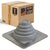 #1 Roofjack Square EPDM Pipe Flashing Boot for Metal Roof, Gray