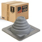 #1 Roofjack Square EPDM Pipe Flashing Boot for Metal Roof, Gray